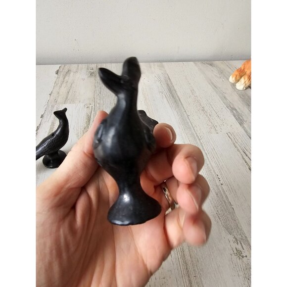 Vintage bird unique statue figurine mini rooster whistle as is‎ set - Picture 12 of 13